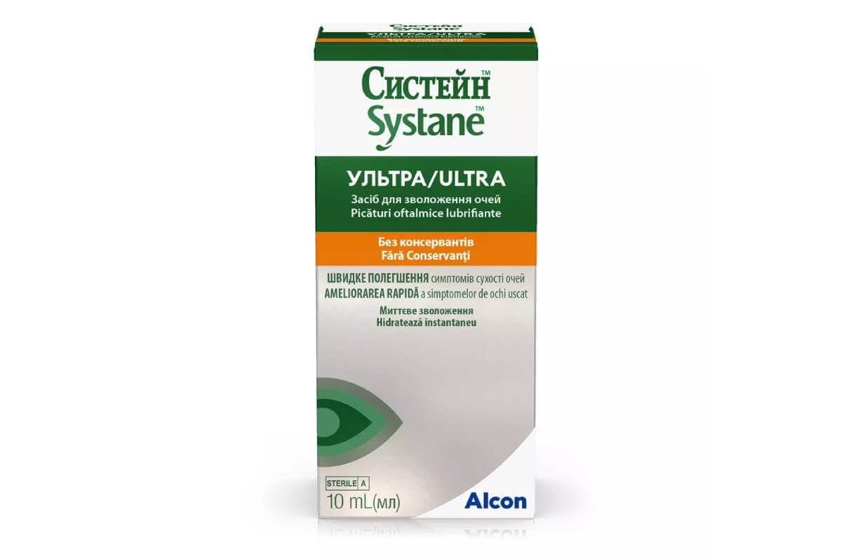 Очні краплі Alcon Systane Ultra (без консервантів) 10 мл