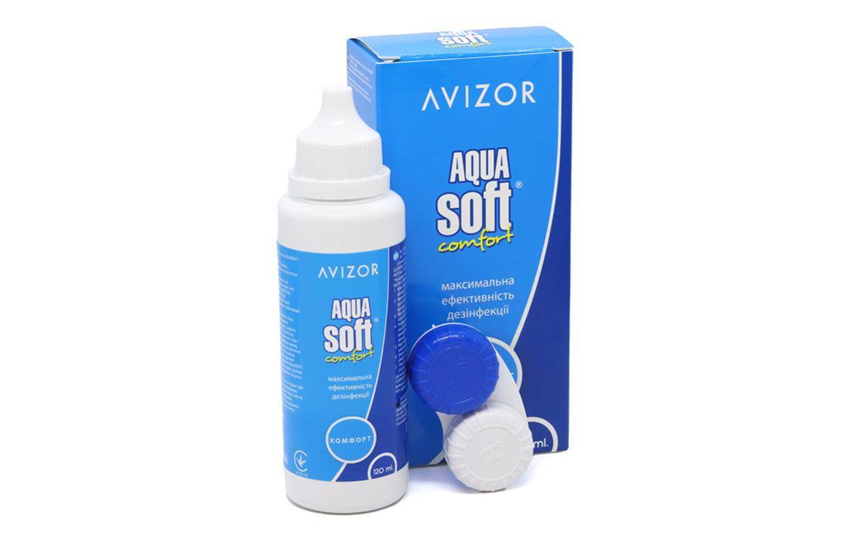 Розчин для лінз Avizor Aqua Soft Comfort 120 мл
