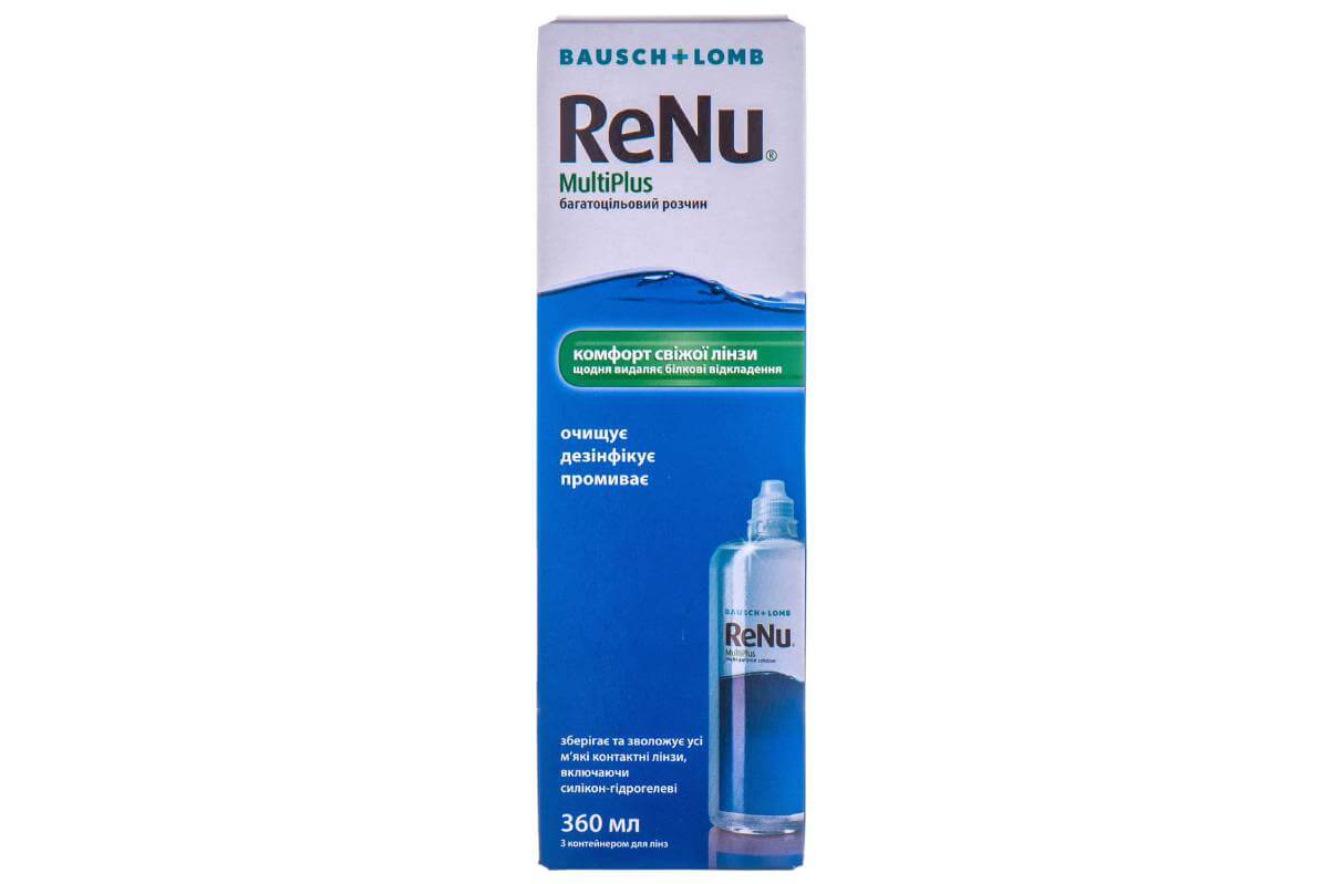 Розчин для лінз Bausch+Lomb ReNu Multiplus 360 мл