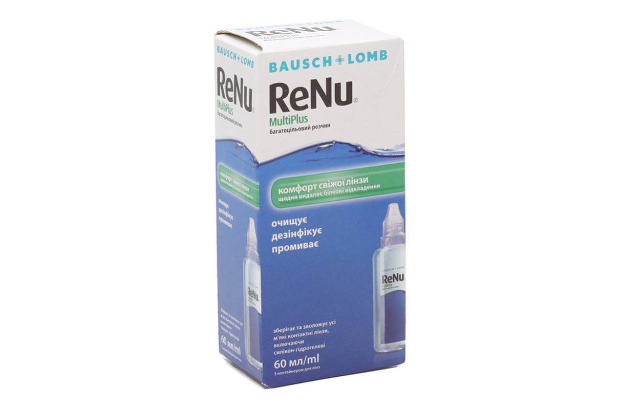 Розчин для лінз Bausch+Lomb ReNu Multiplus 60 мл