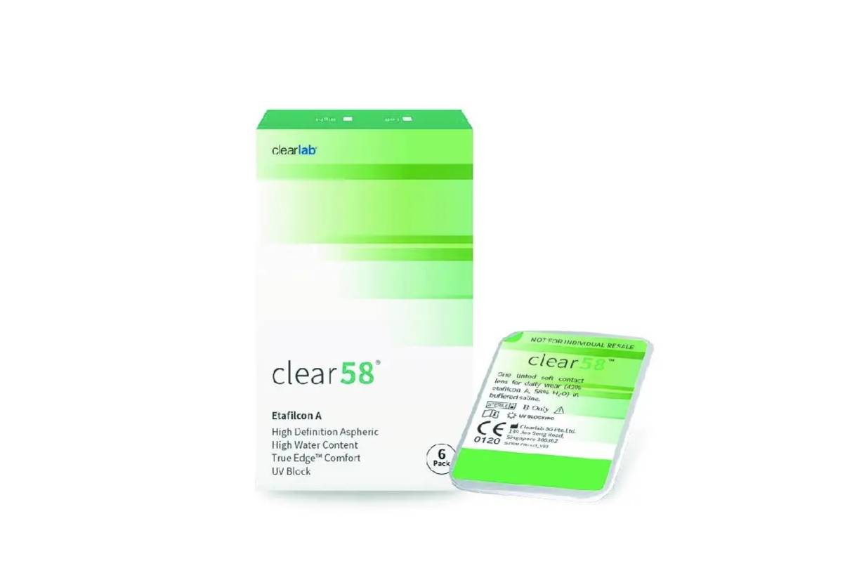 Контактні лінзи Clearlab Сlear 58 UV